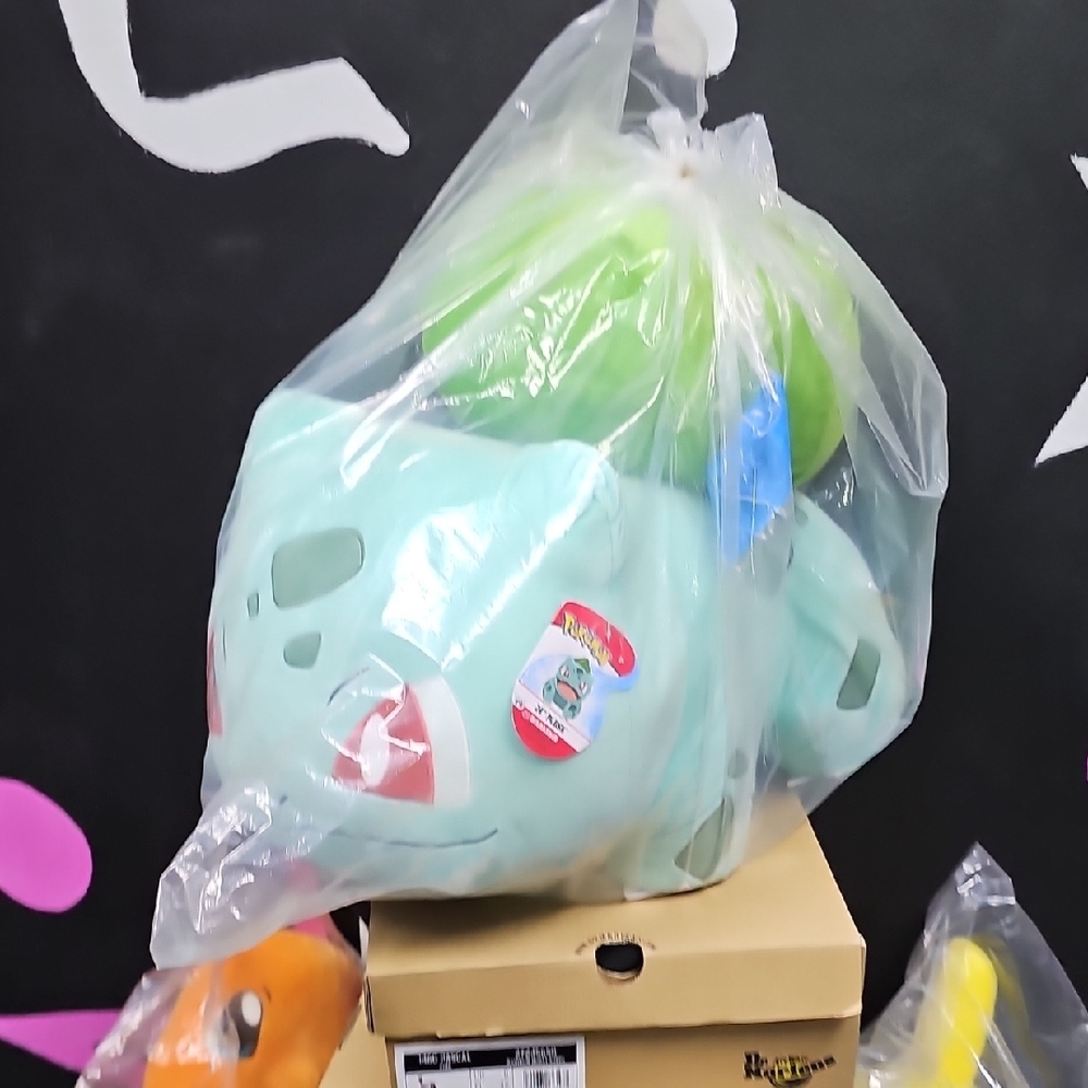 Pokemon Bulbasaur Plush Toy - Green and Blue - Large - 24in